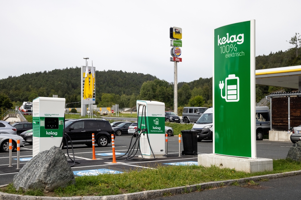 an eco petrol station in Austria