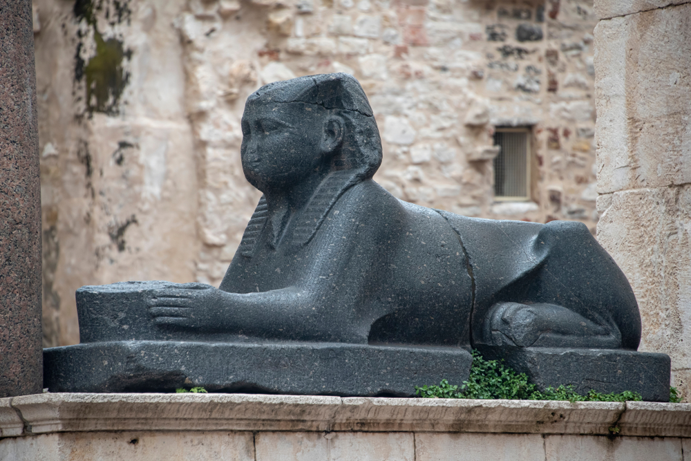 The Black Granite Sphinx in Croatia