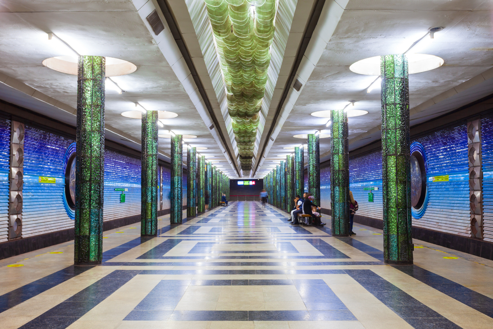 Inside of Uzbekistan metro station