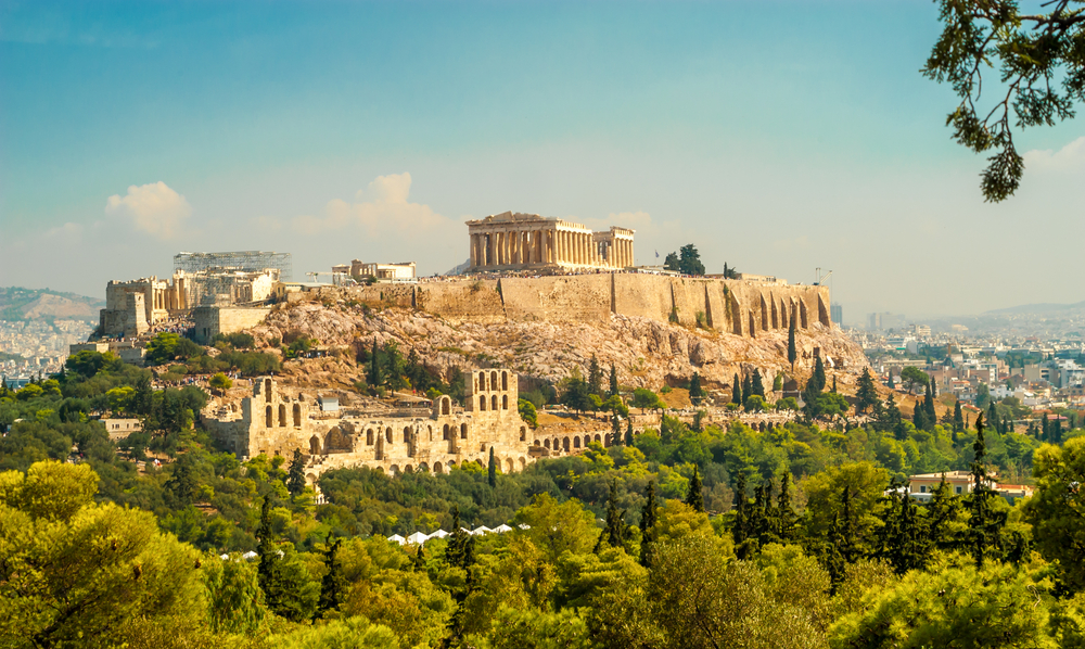 Photo of Athens with ancient buildings