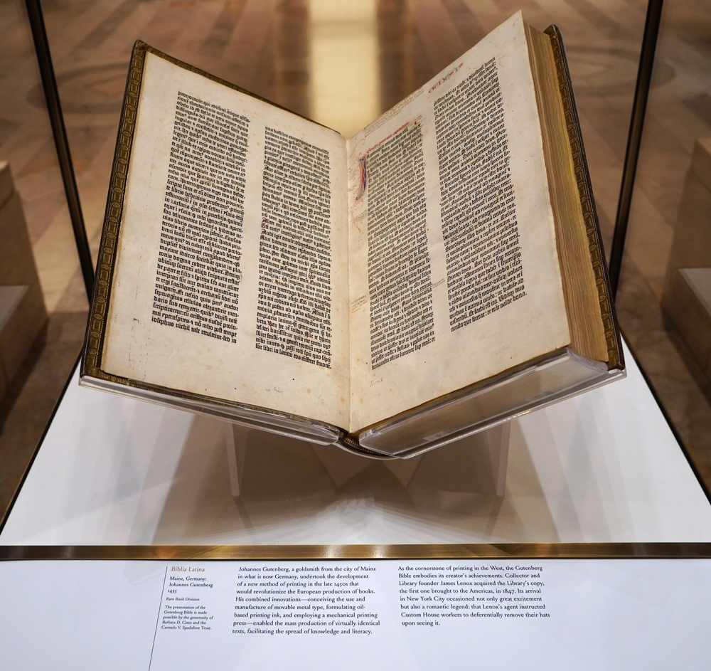 A copy of the Gutenberg Bible