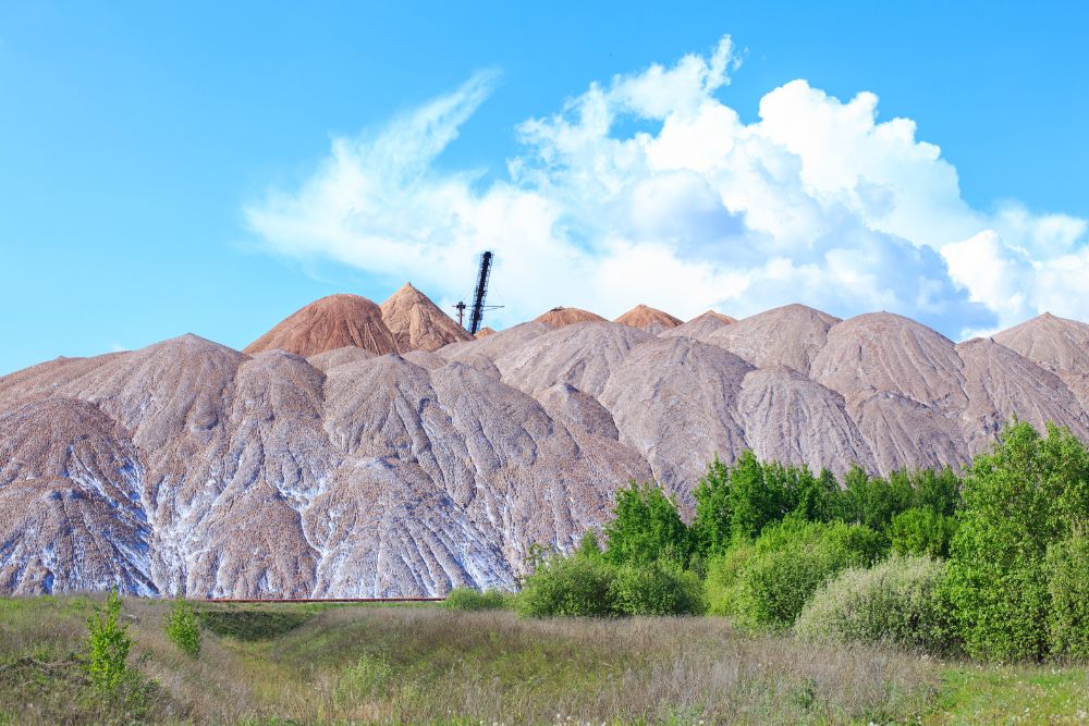 potash salt mountain in Belarus