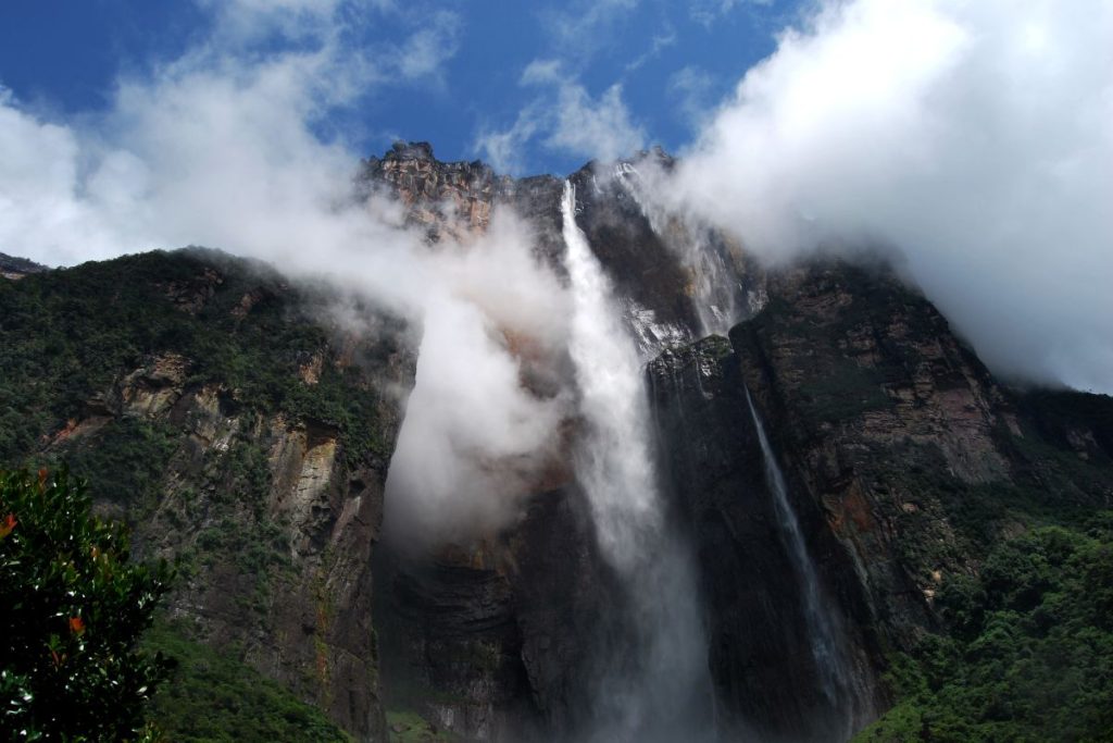 Salto Angel falls in Venezuela