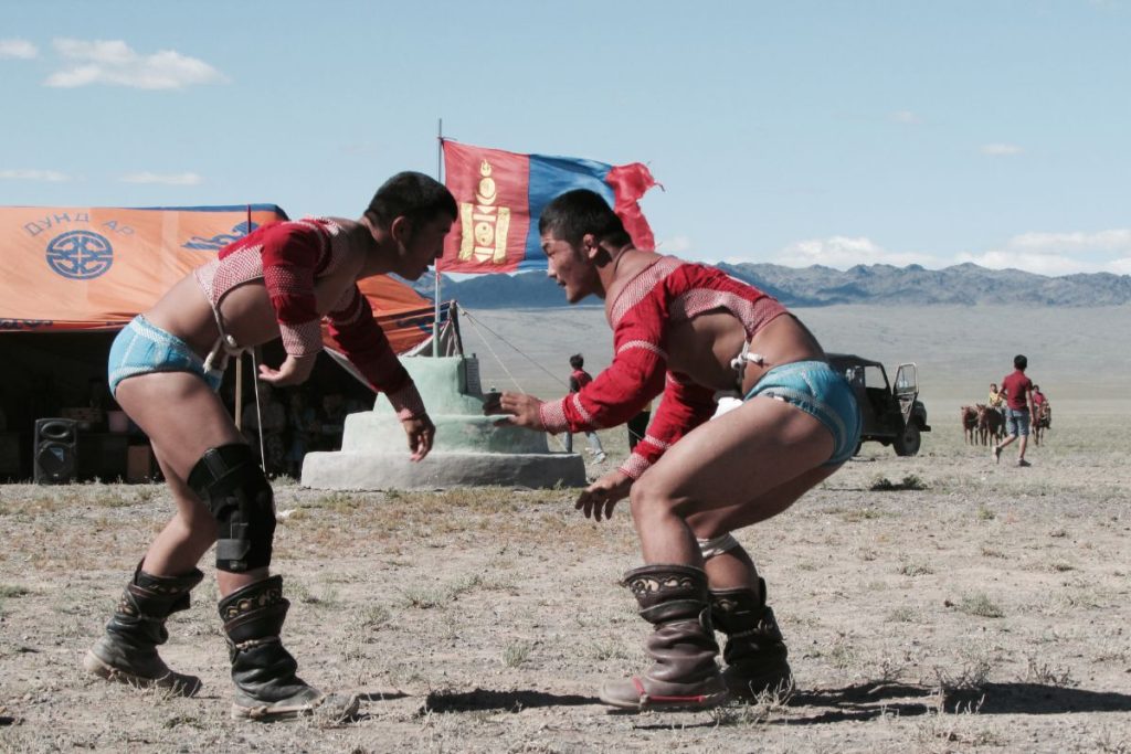 23 Fun Facts About Mongolia's Culture And Geography 4 Two men competing at Naadam Festival