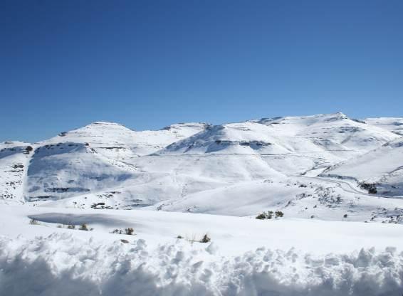 Maluti mountains in Lesotho
